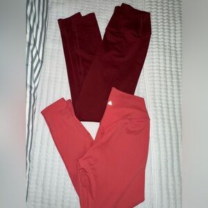 Balance / VITALITY cloud pant leggings2 pairs maroon & peach